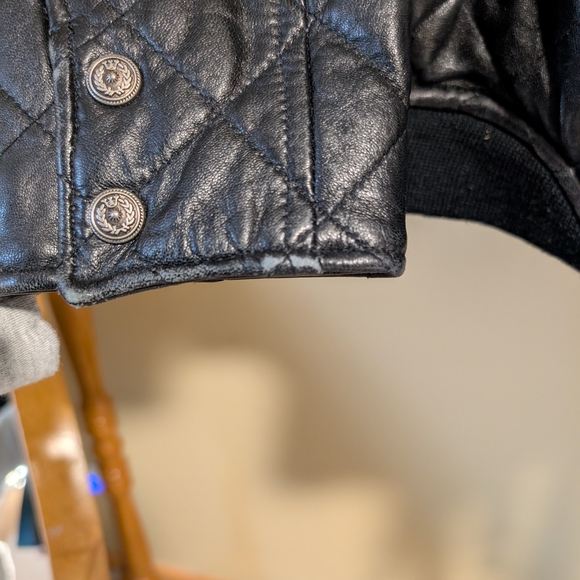 Express Black Leather Jacket - Picture 4 of 12